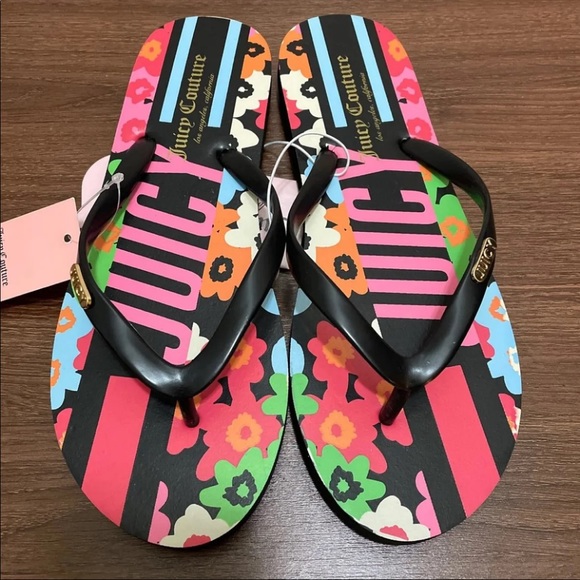 Juicy Couture Flip Flops Sandals - Picture 2 of 5